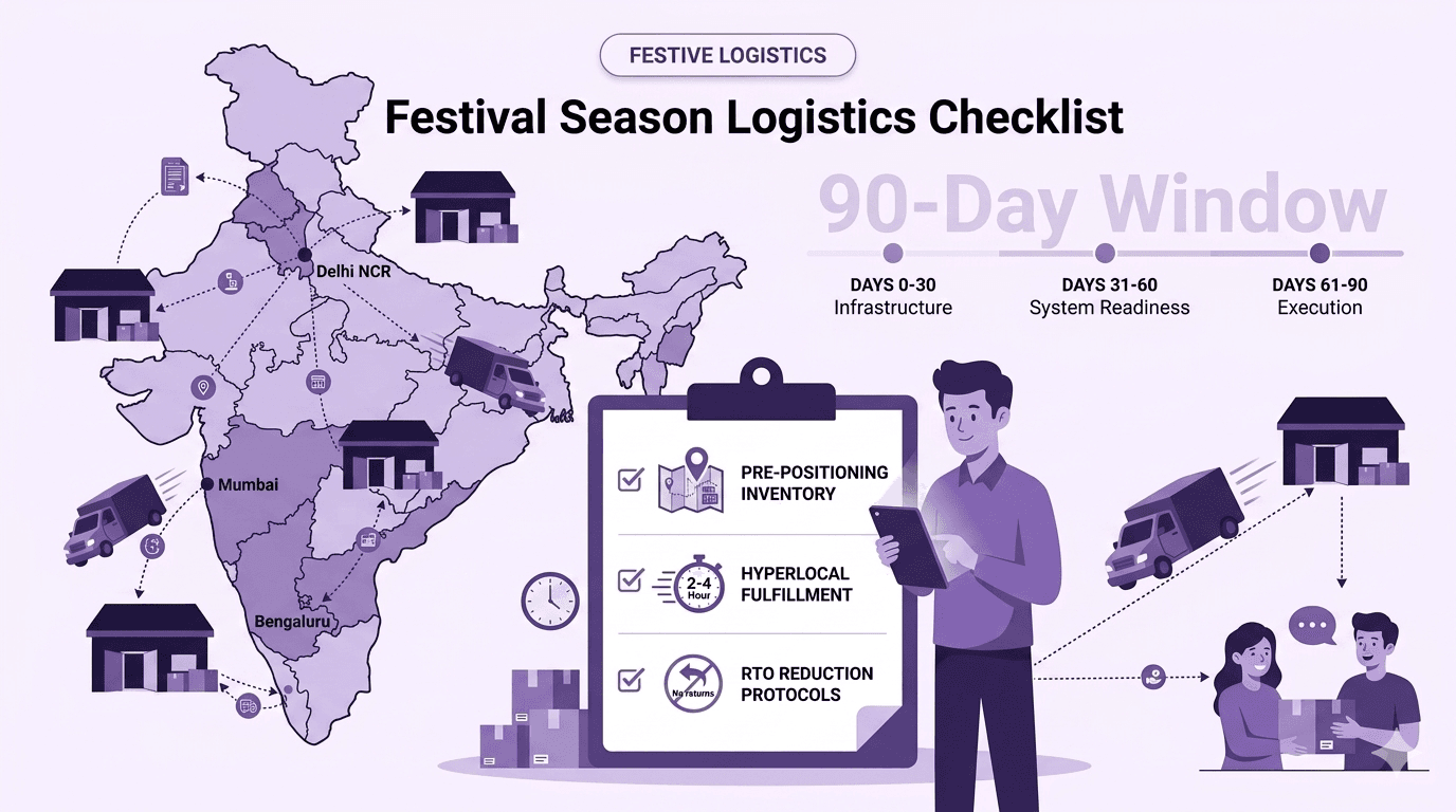Festival Logistics 2026 - 90-Day Checklist for D2C Brands